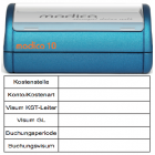 Kontierung m10-K1 blau 80x42mm