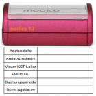 Kontierung m10-K1 rot 80x42mm