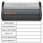 Kontierung m10-K1 schwarz 80x42mm