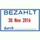 Dater 5460/L2 Datumstempel BEZAHLT