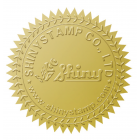 Siegeletiketten Gold 55mm