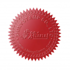 Siegeletiketten rot 45mm