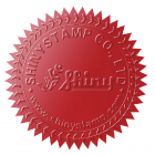 Siegeletiketten rot 55mm