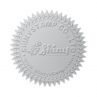 Siegeletiketten Silber 45mm