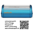 modico P4 blau QR 57x20mm