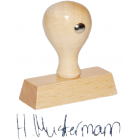 woodico 1-Zeile Unterschriftenstempel