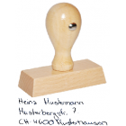 woodico 3-Zeilen Handschrift-Stempel